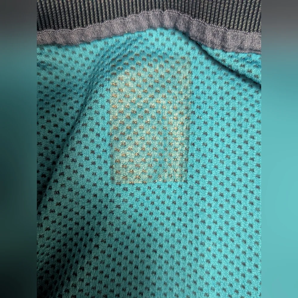 Men's The North Face Short Sleeve Polo Shirt Flash Dry Blue Striped XL